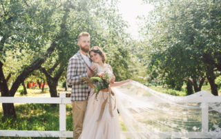 Mariage en pleine campagne